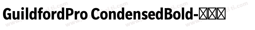 GuildfordPro CondensedBold字体转换